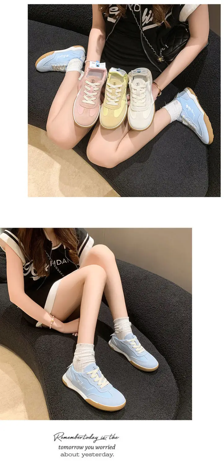 Women Ballet Training Shoes White Leather Sole — feature 11