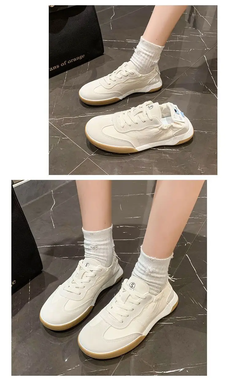 Women Ballet Training Shoes White Leather Sole — feature 13