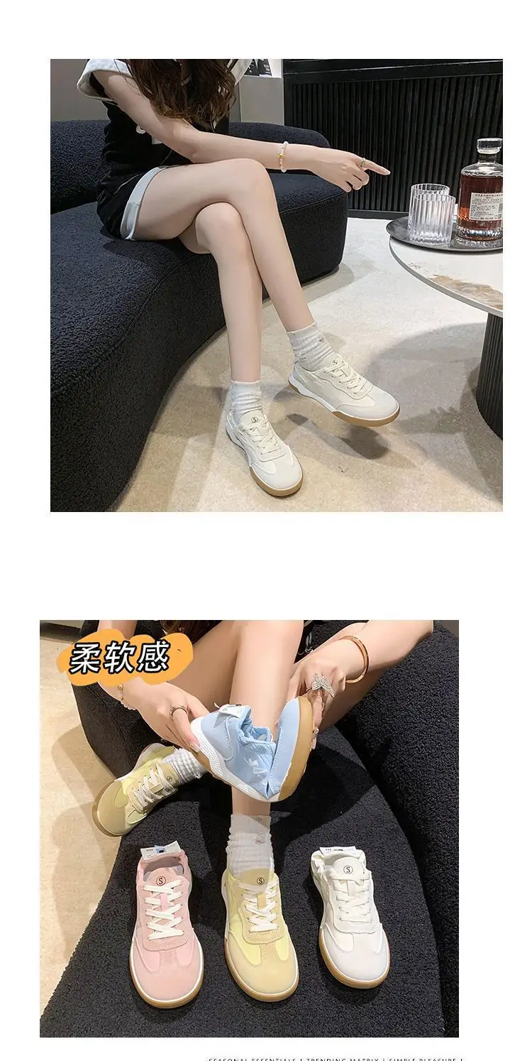 Women Ballet Training Shoes White Leather Sole — feature 15