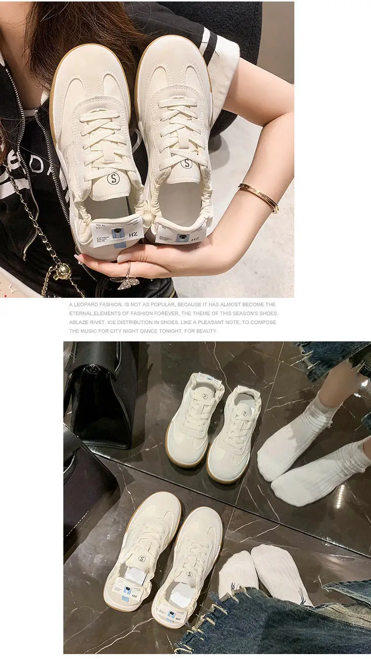 Women Ballet Training Shoes White Leather Sole — feature 28