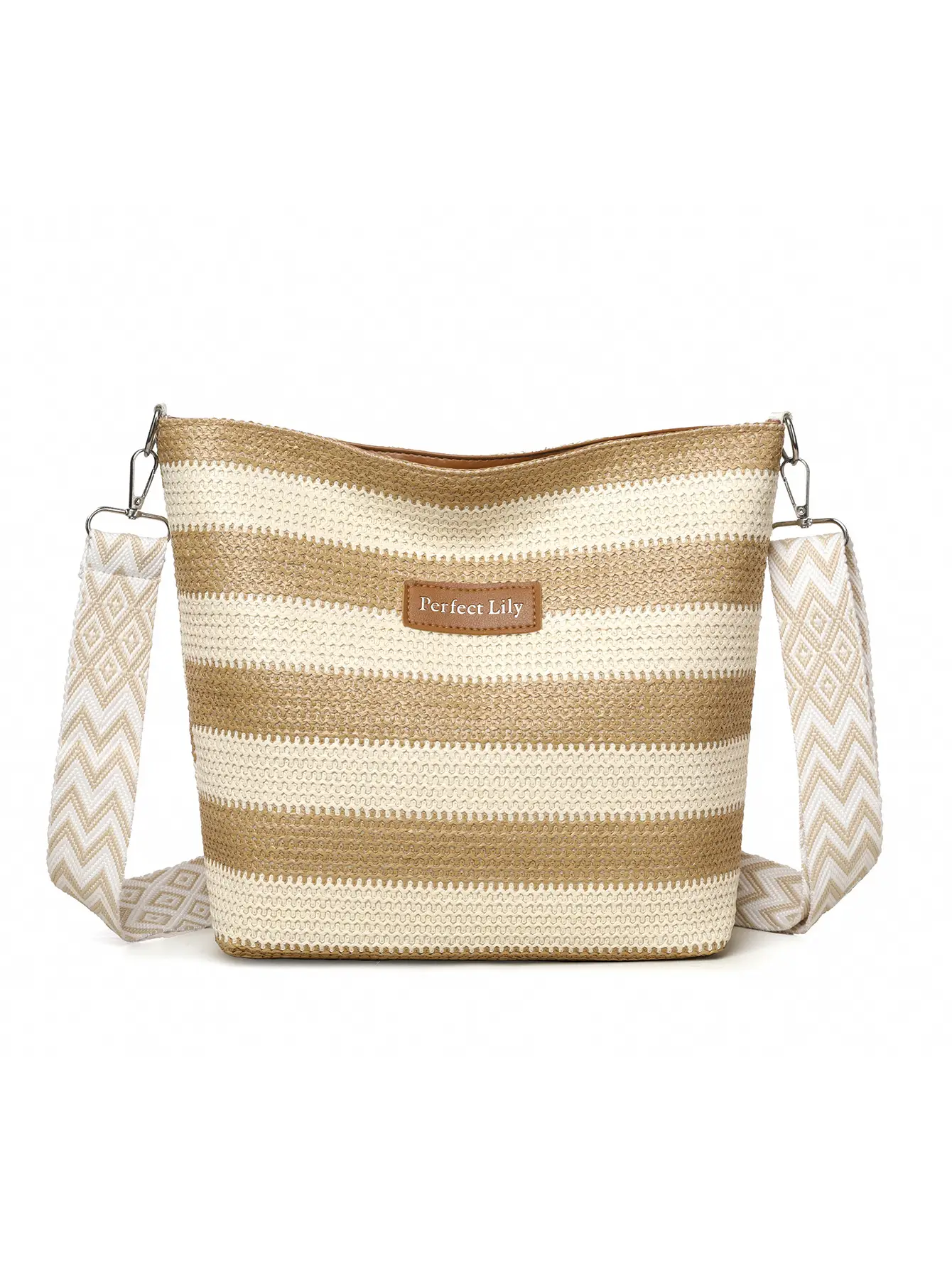 Women's Striped Crossbody Bag Casual Trendy Large Capacity — feature 20