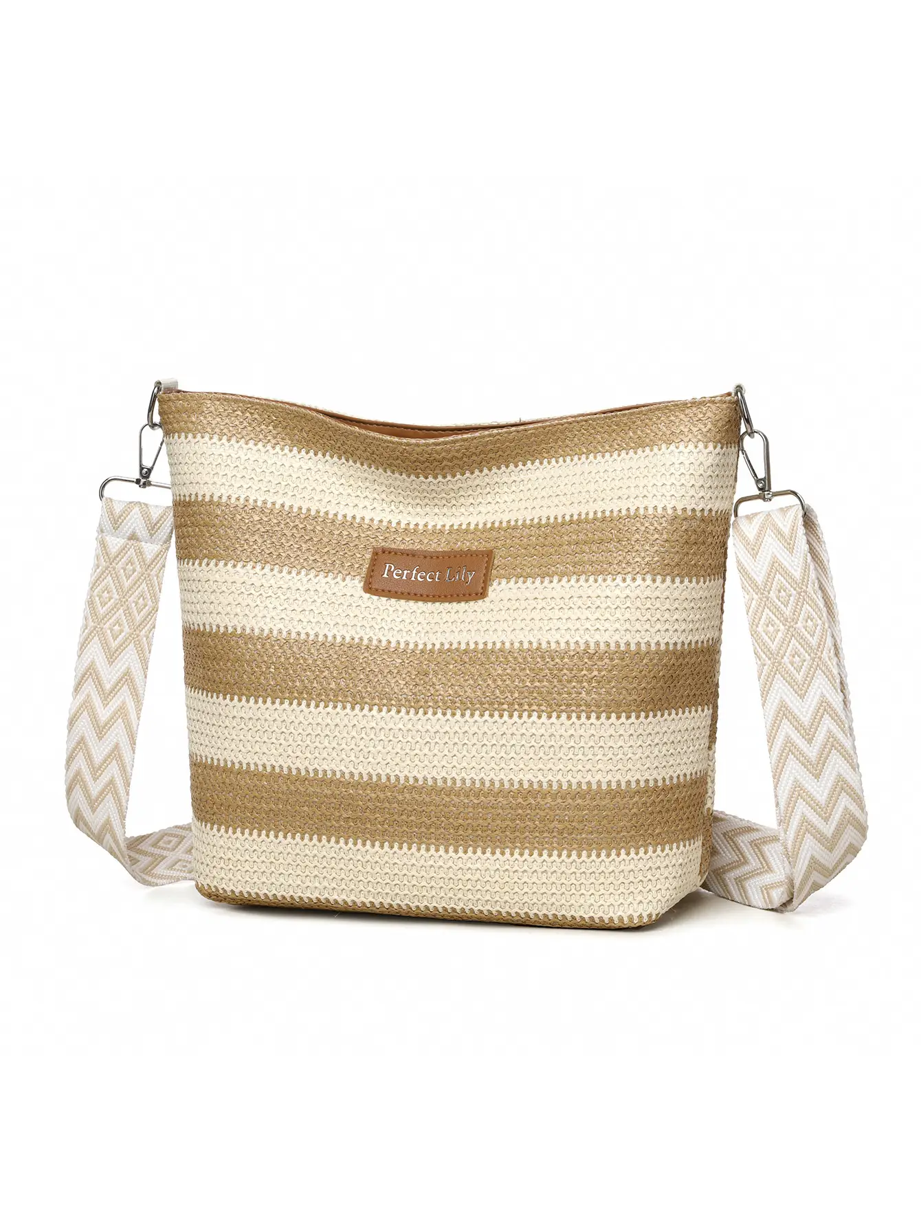 Women's Striped Crossbody Bag Casual Trendy Large Capacity — feature 22