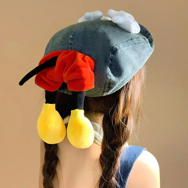 Mickey Butt Washed Denim Hat for Women - Image 2