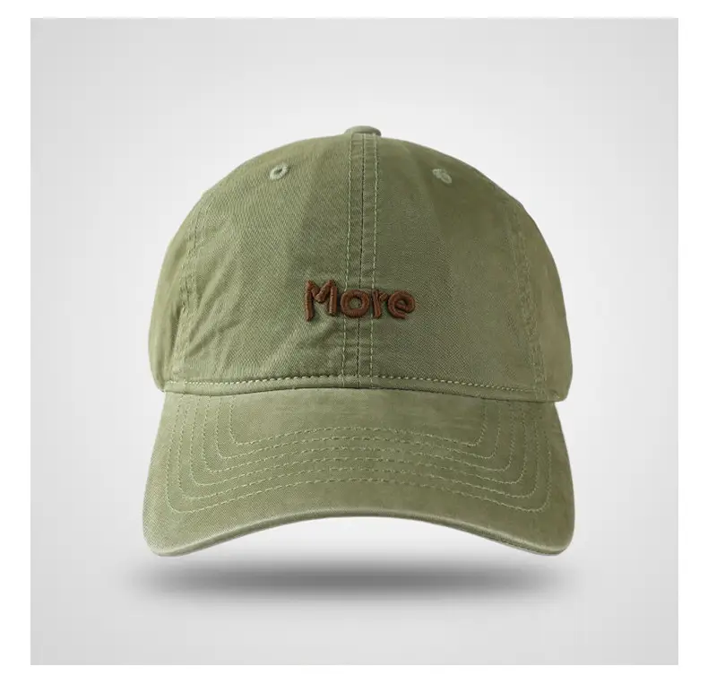 More Letter Embroidered Cotton Baseball Cap for Men Women — feature 11