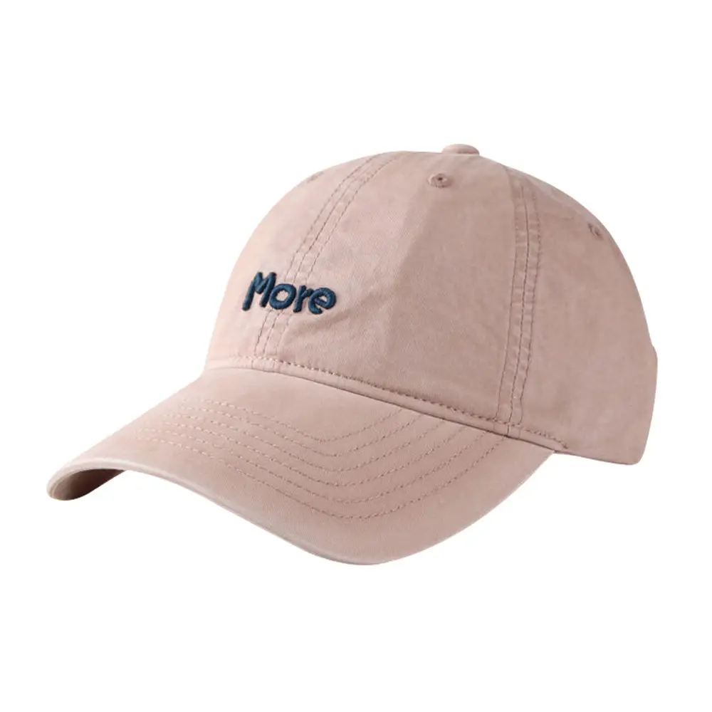 More Letter Embroidered Cotton Baseball Cap for Men Women - Image 2
