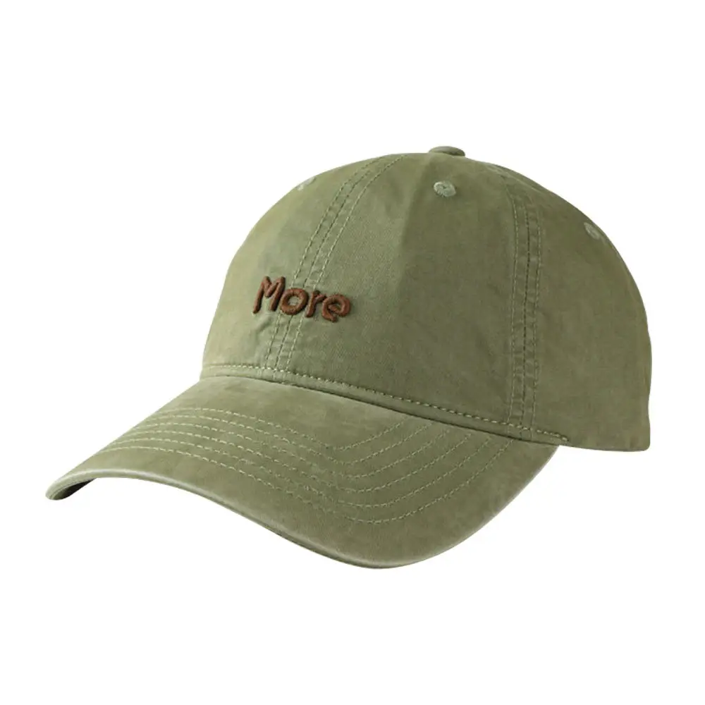 More Letter Embroidered Cotton Baseball Cap for Men Women - Image 3