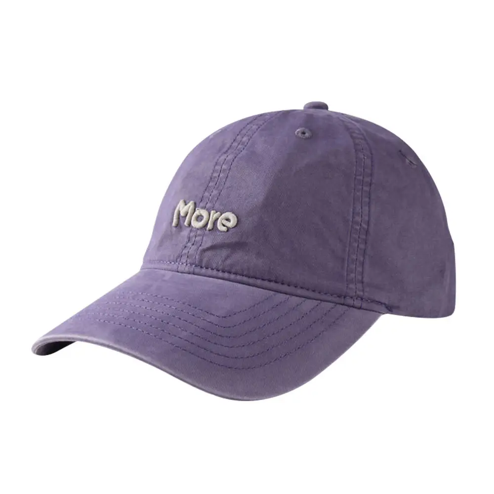 More Letter Embroidered Cotton Baseball Cap for Men Women - Image 5