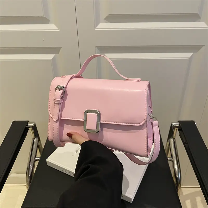Pink Textured Crossbody Bag for Women 2025 - Image 6