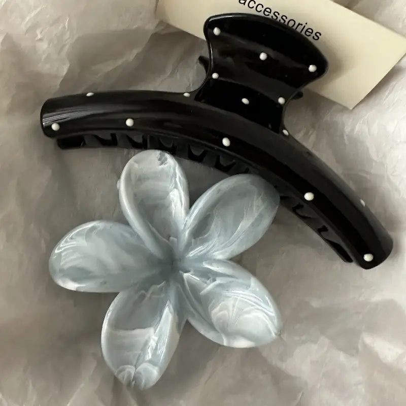 Japanese High-end Cute Hairpins Multi-Color Radiant Wave Dot Back of Head Design - Image 86