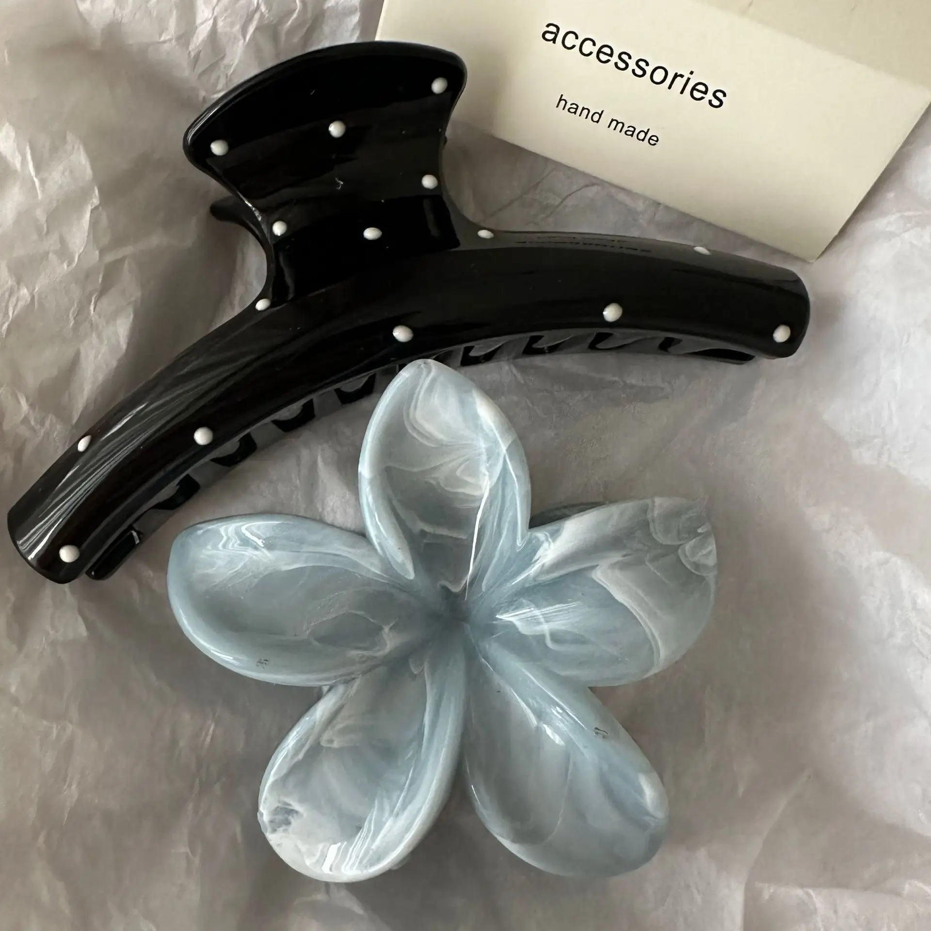 Japanese High-end Cute Hairpins Multi-Color Radiant Wave Dot Back of Head Design — feature 18