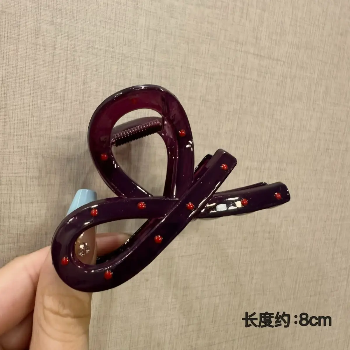 Japanese High-end Cute Hairpins Multi-Color Radiant Wave Dot Back of Head Design - Image 56