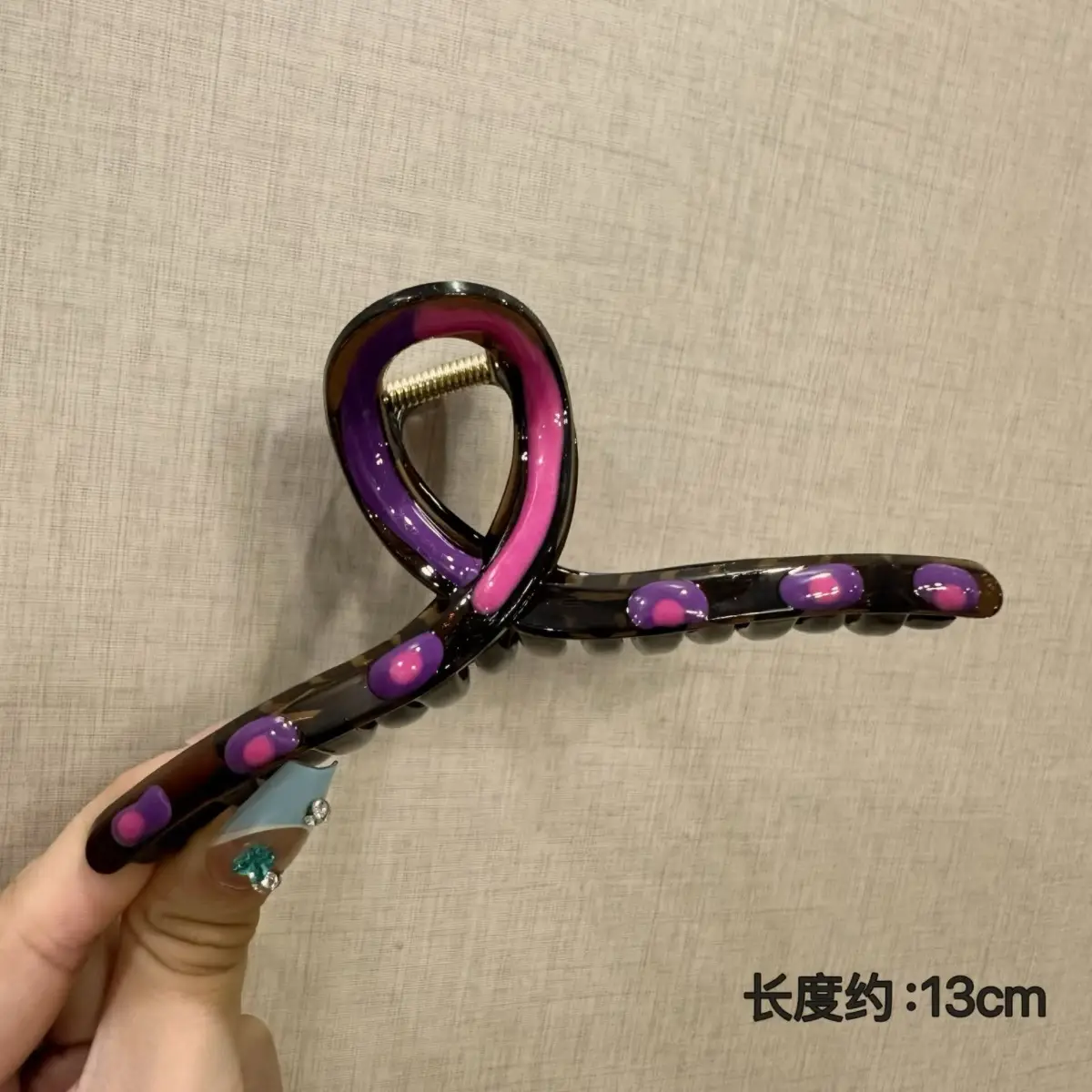 Japanese High-end Cute Hairpins Multi-Color Radiant Wave Dot Back of Head Design - Image 72