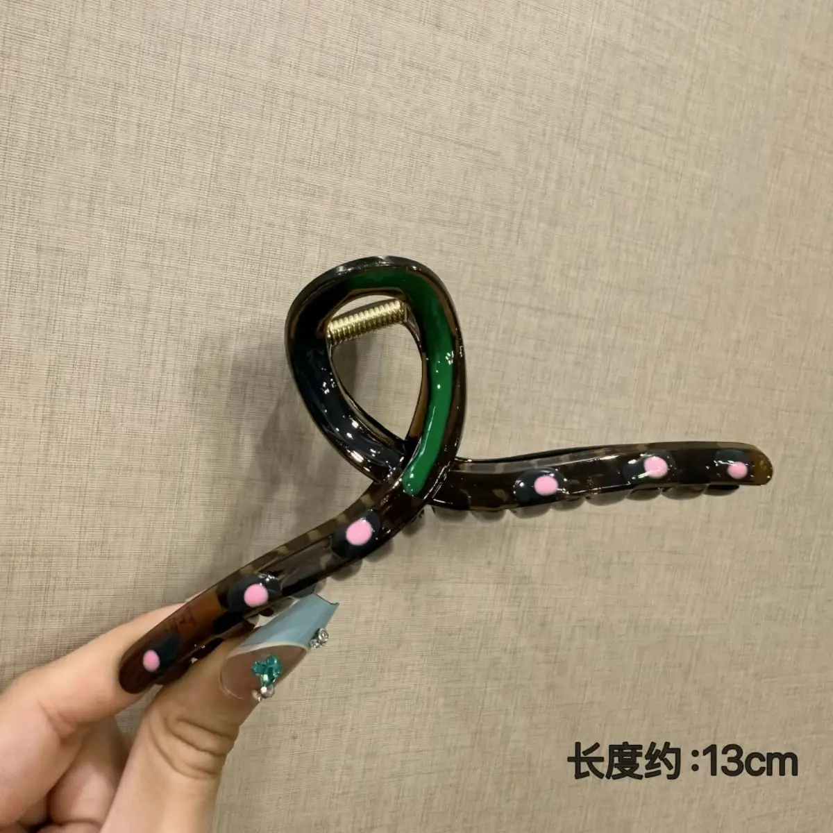 Japanese High-end Cute Hairpins Multi-Color Radiant Wave Dot Back of Head Design - Image 73
