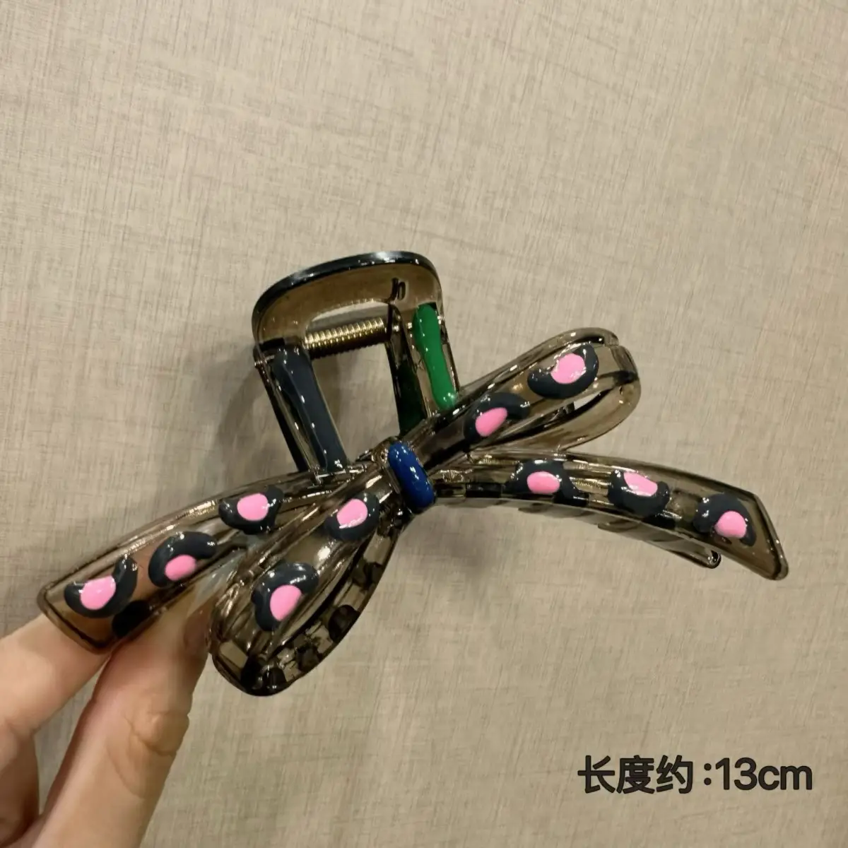 Japanese High-end Cute Hairpins Multi-Color Radiant Wave Dot Back of Head Design - Image 75