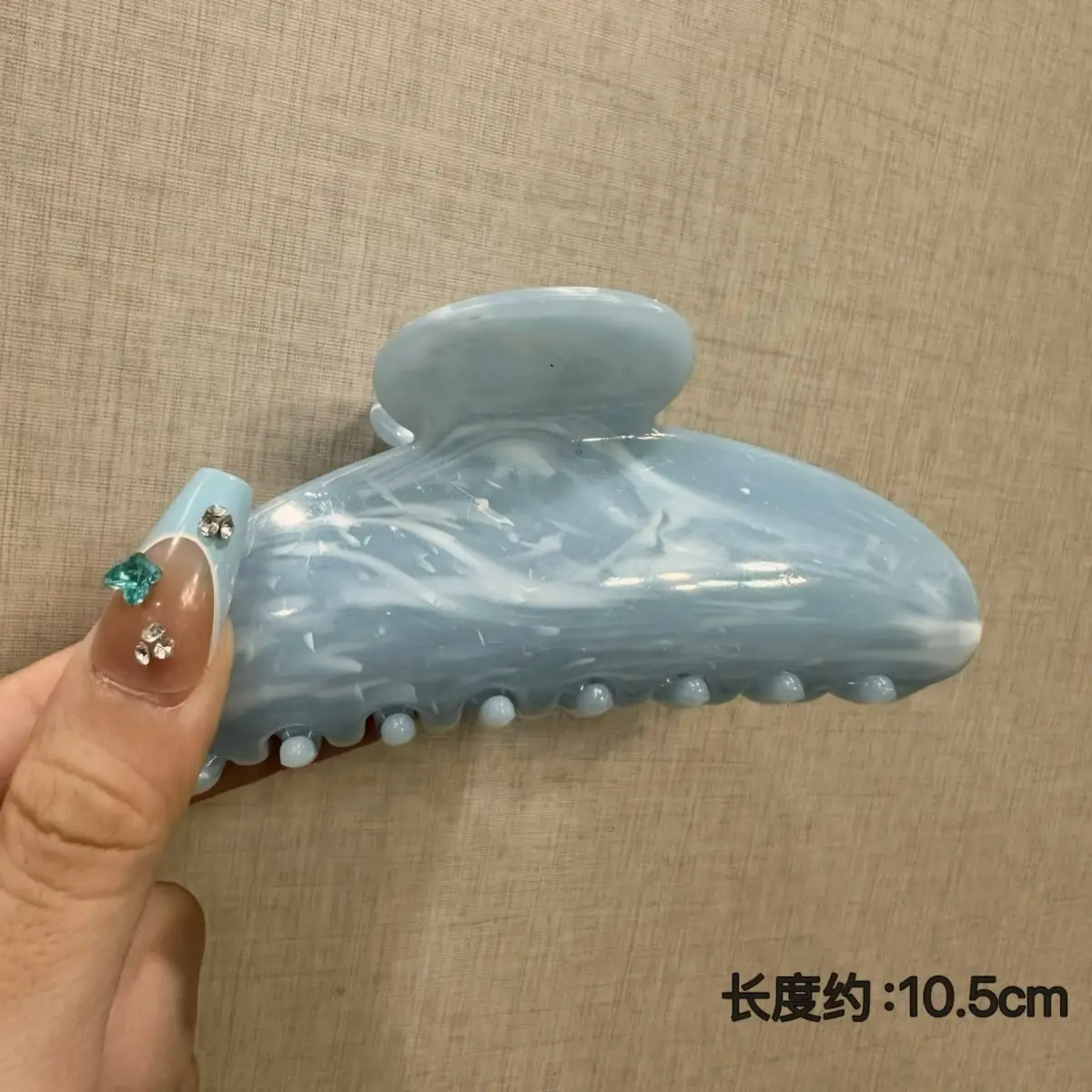 Japanese High-end Cute Hairpins Multi-Color Radiant Wave Dot Back of Head Design - Image 9