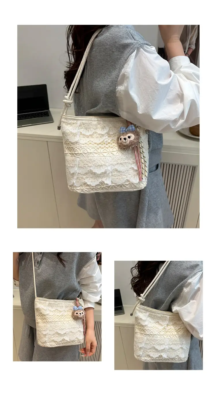 Women's Lace Embroidered Shoulder Bag 2025 New Style — feature 7