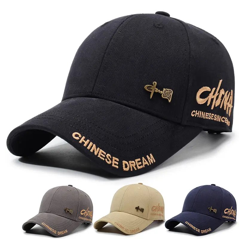 Chinese Embroidered Duck Cap for Men Women Hard Top Sunshade - Image 5