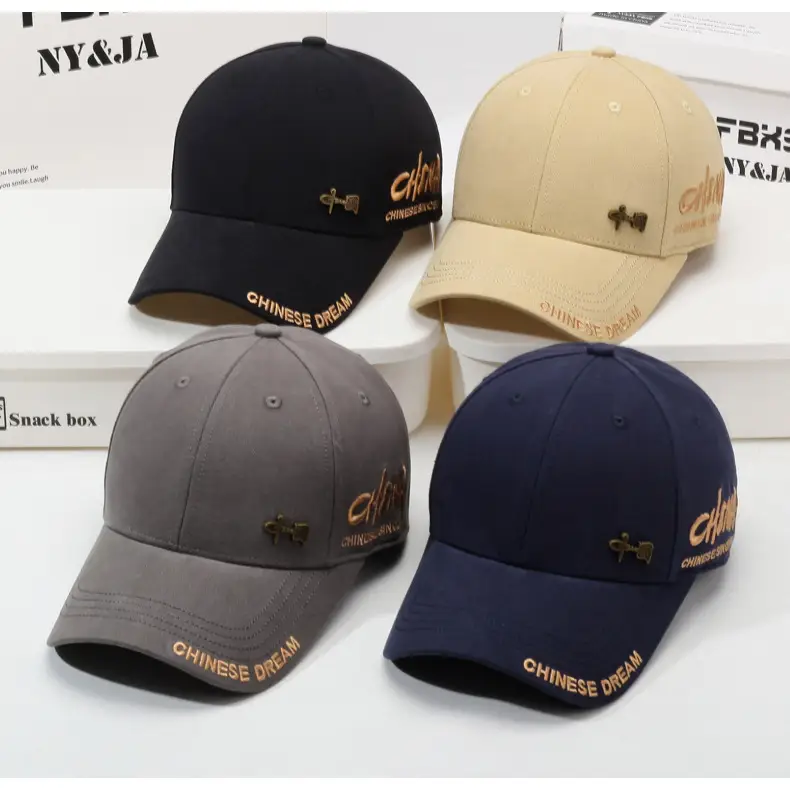 Chinese Embroidered Baseball Cap for Men Women Black — feature 8