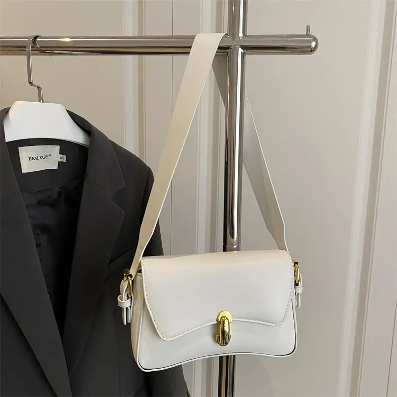 White Square Shoulder Bag for Women 2025