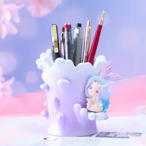Cute Fairy Crown Makeup Brush Holder for Students
