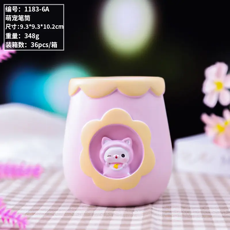 Cute Fairy Crown Makeup Brush Holder for Students
