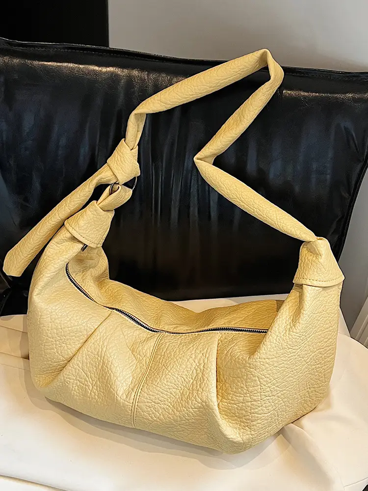 Vintage Pleated Shoulder Bag for Women Summer 2025 - Image 5