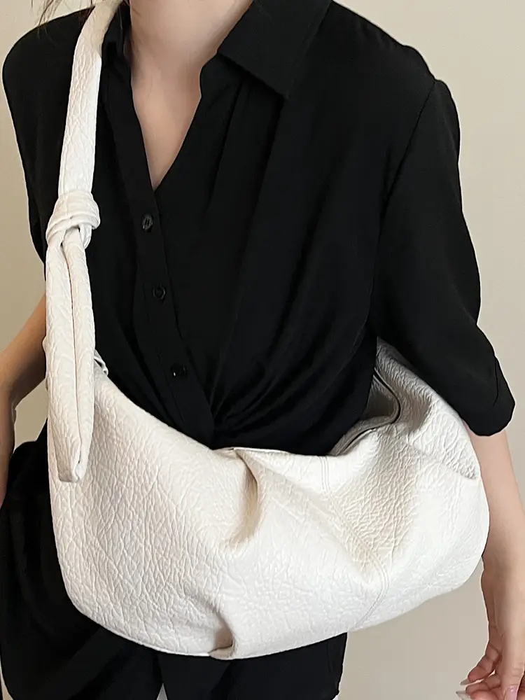 Vintage Pleated Shoulder Bag for Women Summer 2025 - Image 7