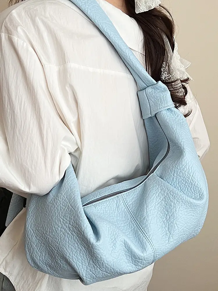 Vintage Pleated Shoulder Bag for Women Summer 2025 - Image 9