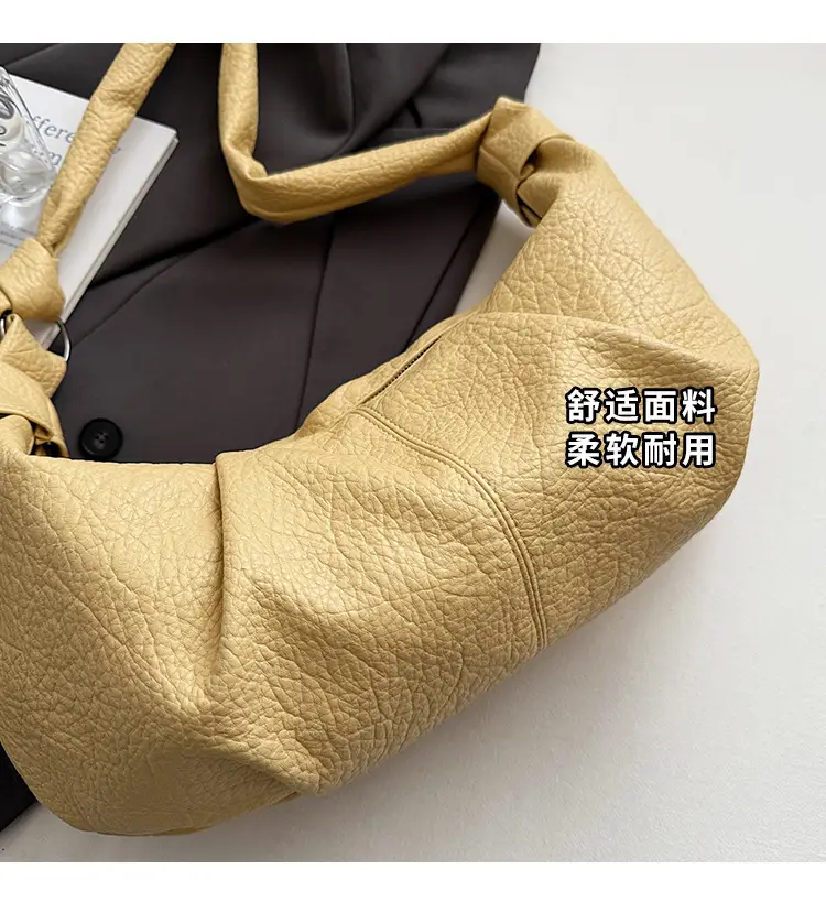 Vintage Pleated Shoulder Bag for Women Summer 2025 — feature 6