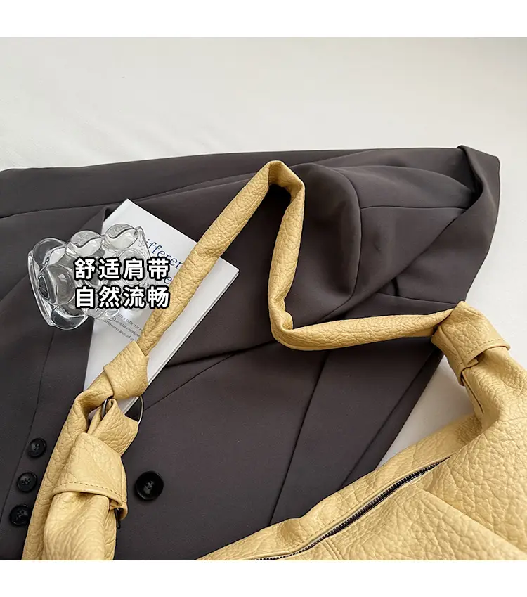 Vintage Pleated Shoulder Bag for Women Summer 2025 — feature 8