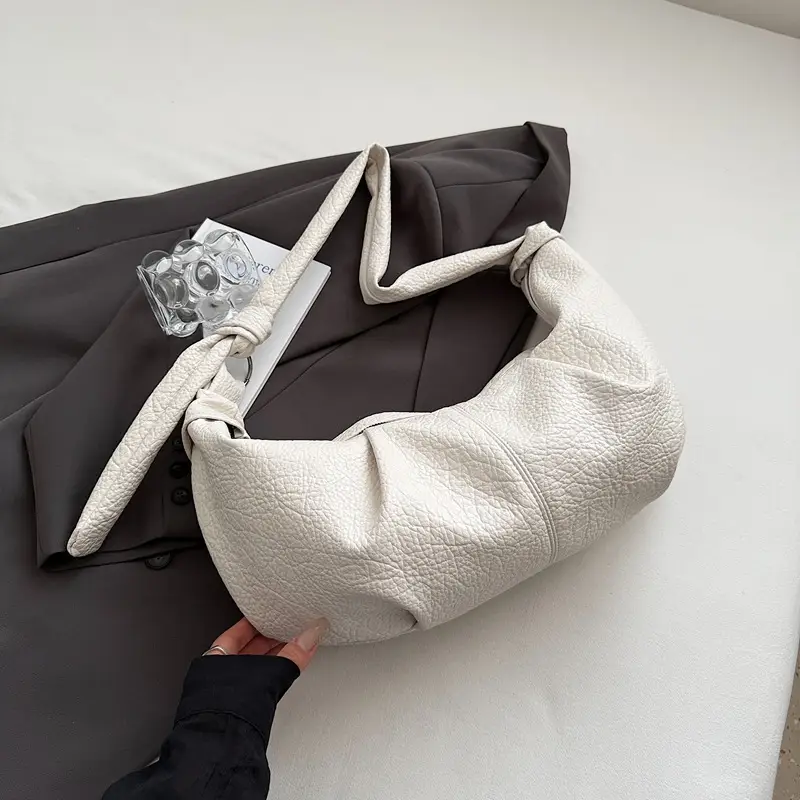 Vintage Pleated Shoulder Bag for Women Summer 2025 - Image 2