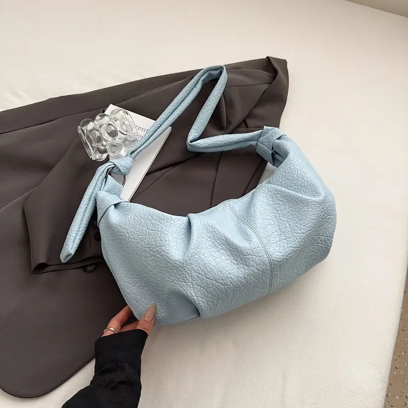 Vintage Pleated Shoulder Bag for Women Summer 2025 - Image 4
