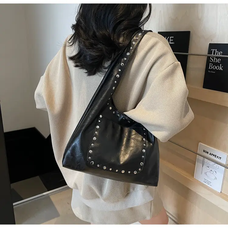 Retro Rivet Shoulder Bag European American Fashion — feature 20