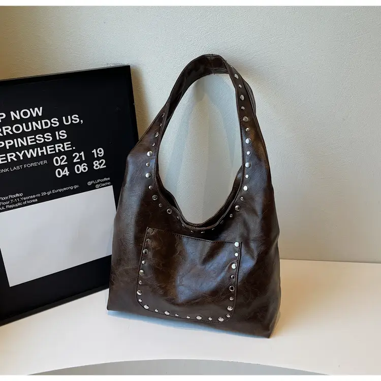 Retro Rivet Shoulder Bag European American Fashion — feature 24