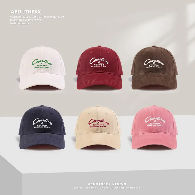 Women Navy Blue Letter Embroidered Cap - Image 10