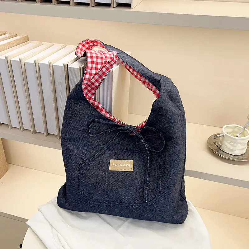 Women Plaid Shoulder Bag Large Capacity 2025