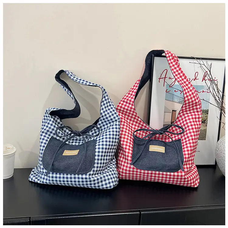 Women Plaid Shoulder Bag Large Capacity 2025 — feature 20