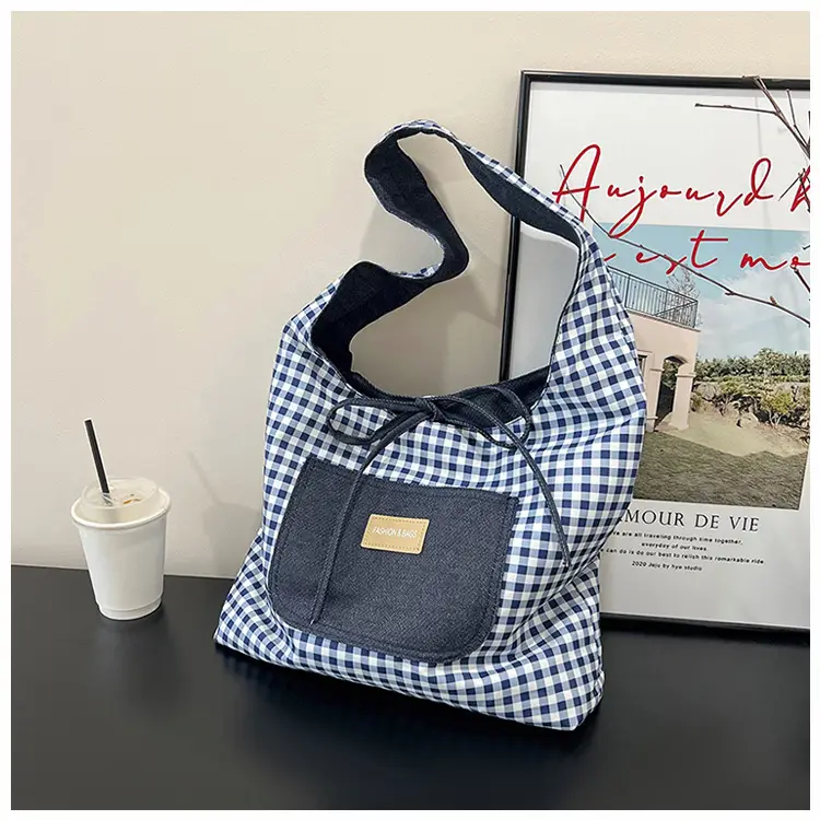 Women Plaid Shoulder Bag Large Capacity 2025 — feature 21