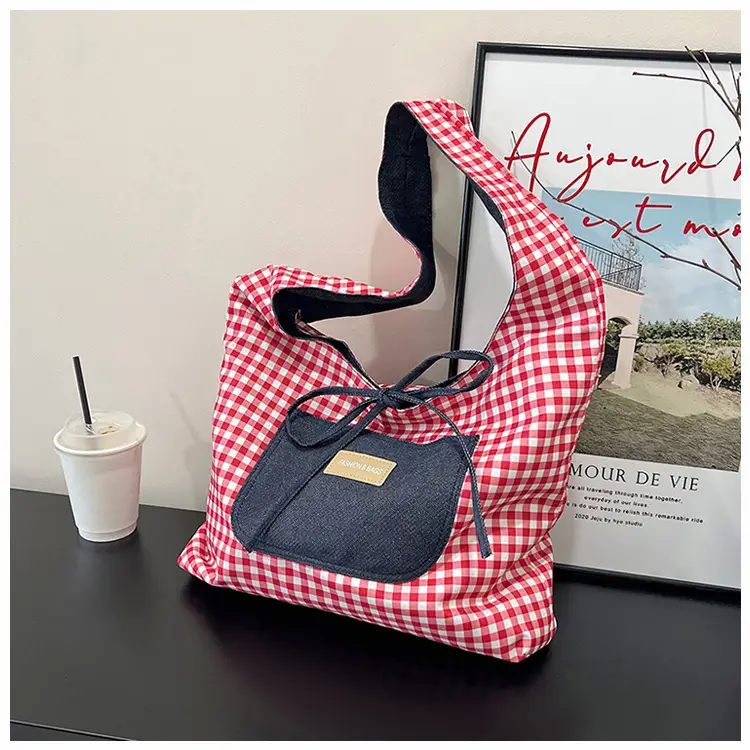 Women Plaid Shoulder Bag Large Capacity 2025 — feature 22