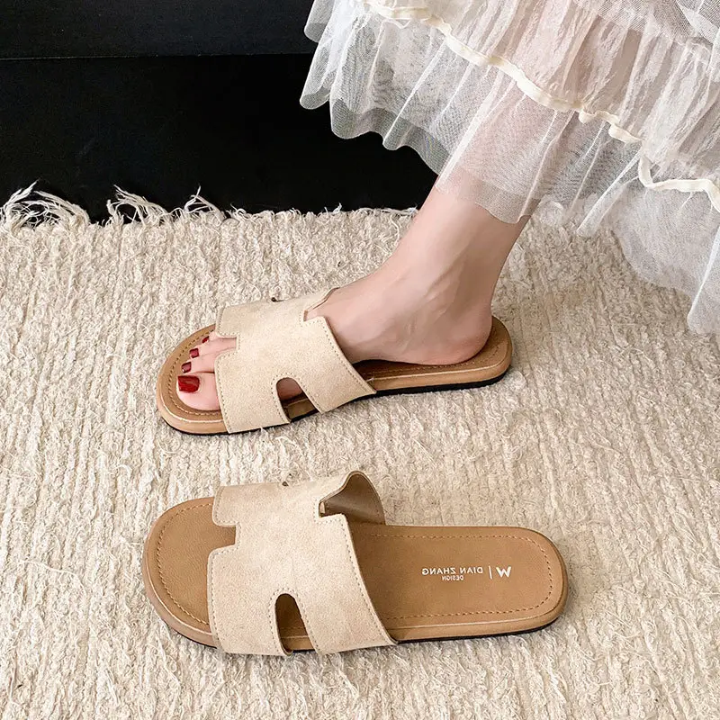 Fairy Style Retro Beach Slippers Women 2025 Yellow - Image 5