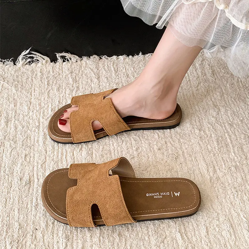 Fairy Style Retro Beach Slippers Women 2025 Yellow - Image 6