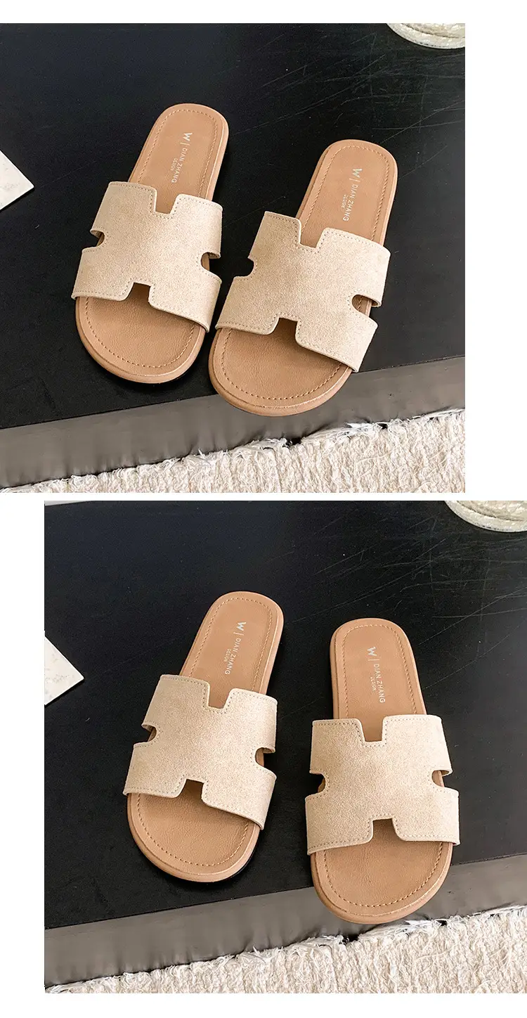 Fairy Style Retro Beach Slippers Women 2025 Yellow — feature 10