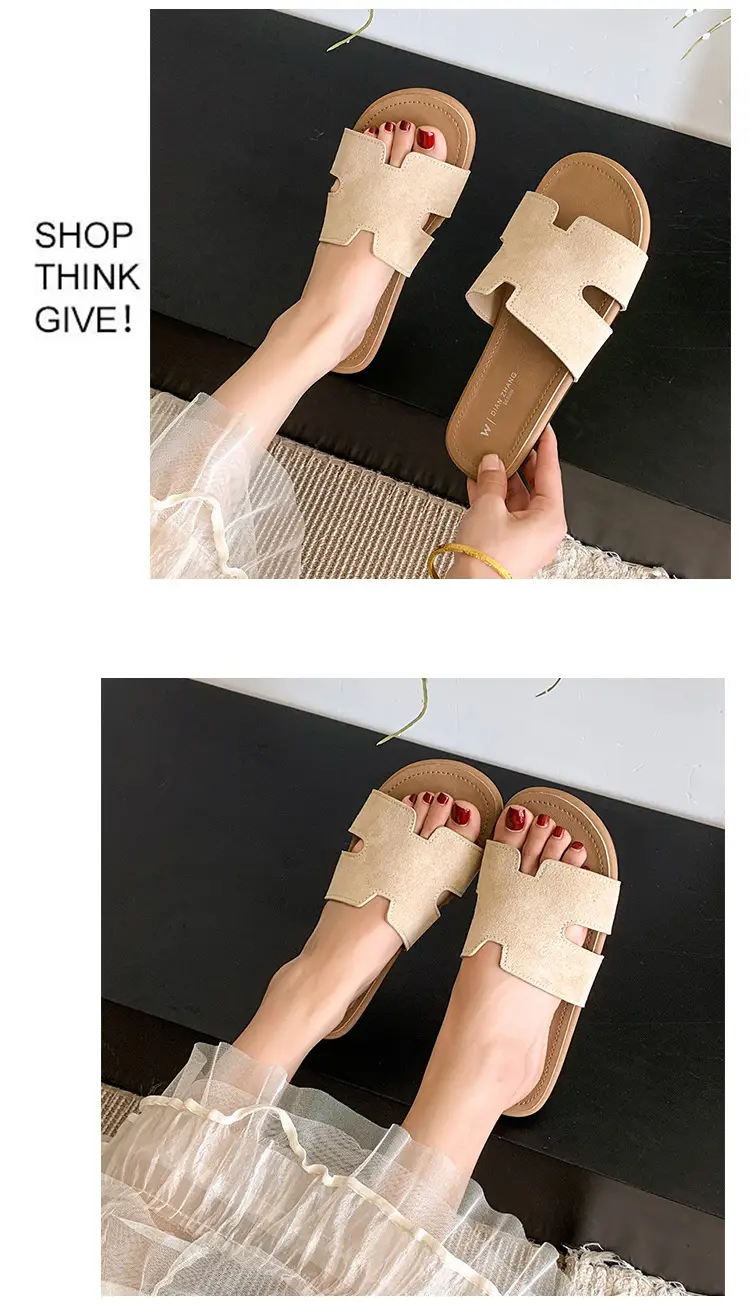 Fairy Style Retro Beach Slippers Women 2025 Yellow — feature 17