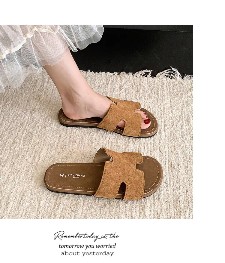 Fairy Style Retro Beach Slippers Women 2025 Yellow — feature 20