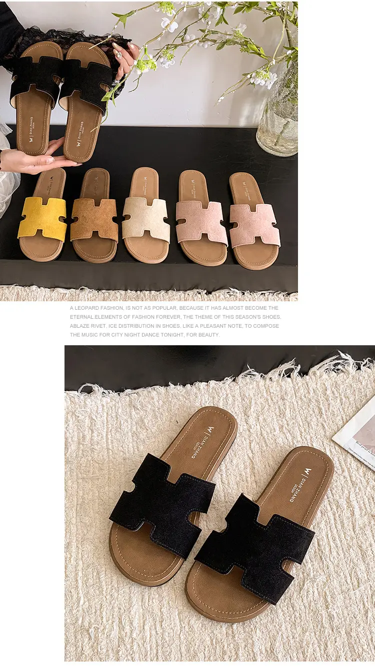 Fairy Style Retro Beach Slippers Women 2025 Yellow — feature 22