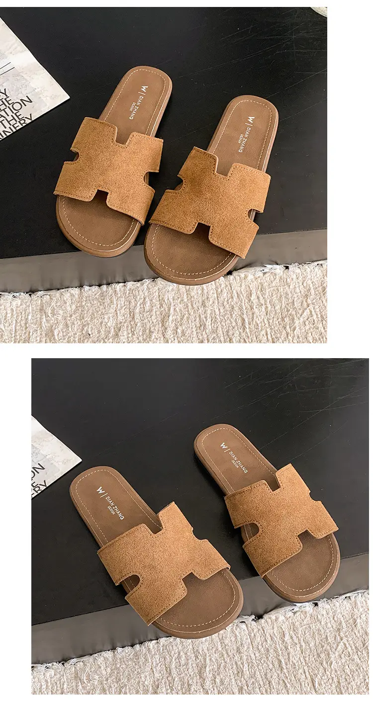 Fairy Style Retro Beach Slippers Women 2025 Yellow — feature 9
