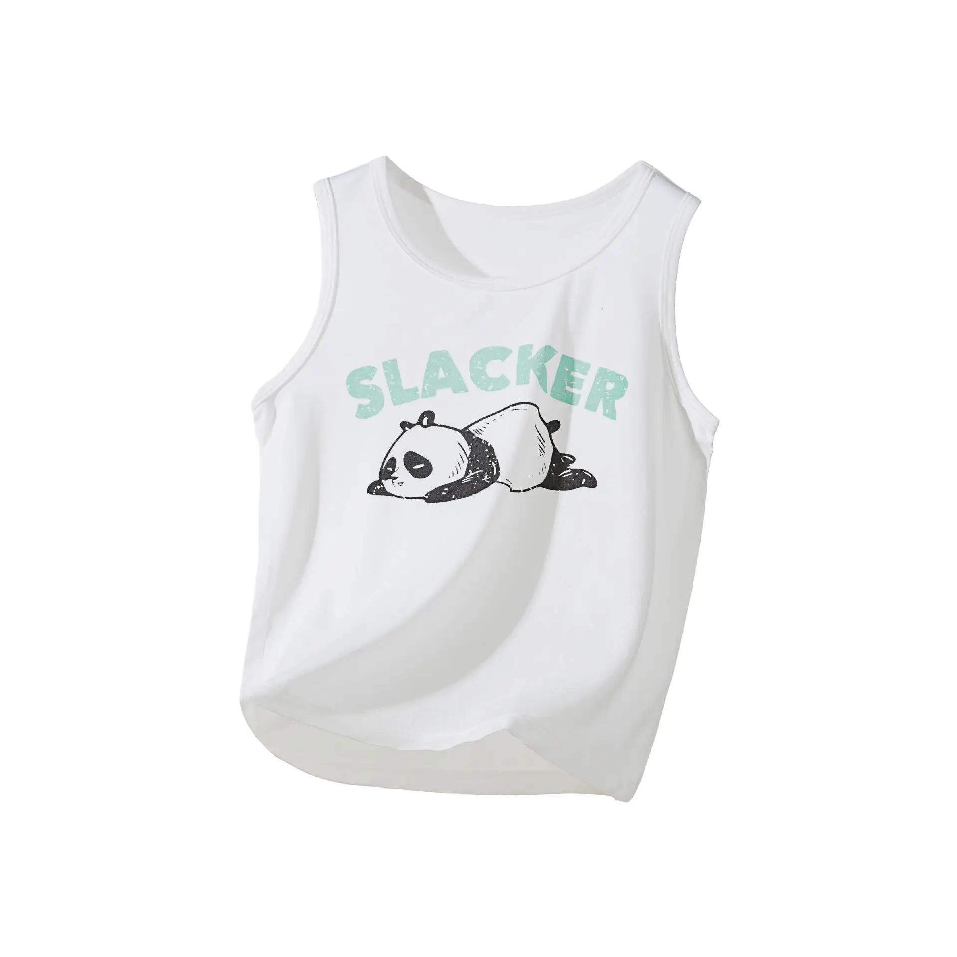 Baby Sleeveless T-Shirt Cartoon Bamboo Cotton Cool Touch