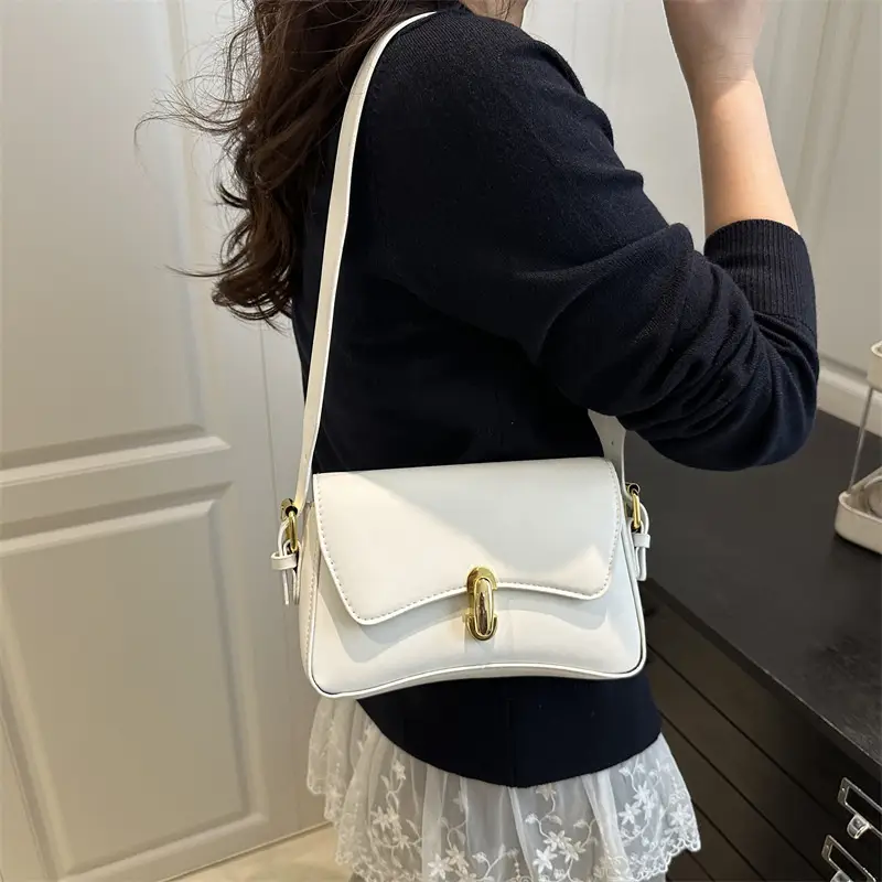 Trendy Black Gold Plated Shoulder Bag for Women - Image 9
