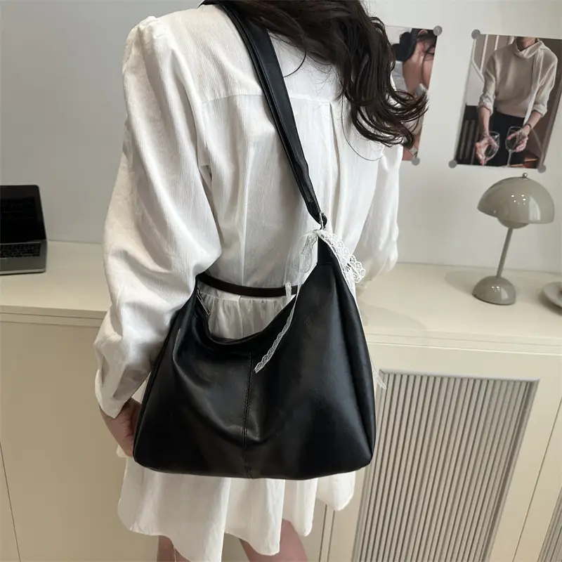 Women's Large Capacity Tote Bag Brown Black Brown — feature 14