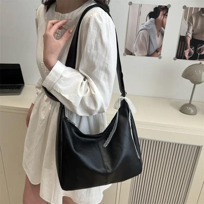 Women's Large Capacity Tote Bag Brown Black Brown — feature 15